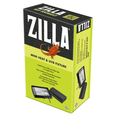 Zilla mini heat and UVB fixture top view with dual sockets for reptile setups