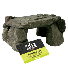 Zilla shale rock den basking-rock for reptiles, creating a natural-looking warm basking spot