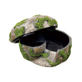 Zilla Rock Lair hiding spot—humid, secure terrarium retreat aiding shedding.