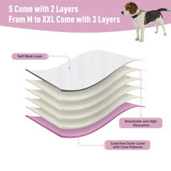ZINGTERRA dog diapers use bird-eye mesh for skin comfort and airflow.