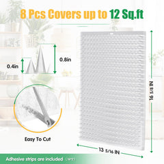 Zipcase estera espigas 13x16 pulgadas, cobertura para 12 pies cuadrados.