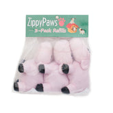 ZippyPaws Burrow Squeaky Pigs toys pack — soft plush trio for interactive play.