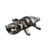 ZippyPaws Camron camo gator plush toy for dogs with engaging squeak.