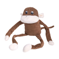 ZippyPaws Crinkle Monkey, brazos crinkle, fomenta juego activo y mordida suave.