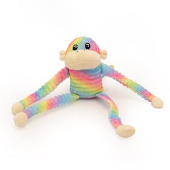ZippyPaws Crinkle Monkey squeaker close-up boosts exciting play sessions.