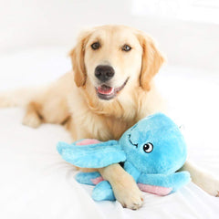 ZippyPaws Oscar the Octopus grunter detail showing loud sound for play