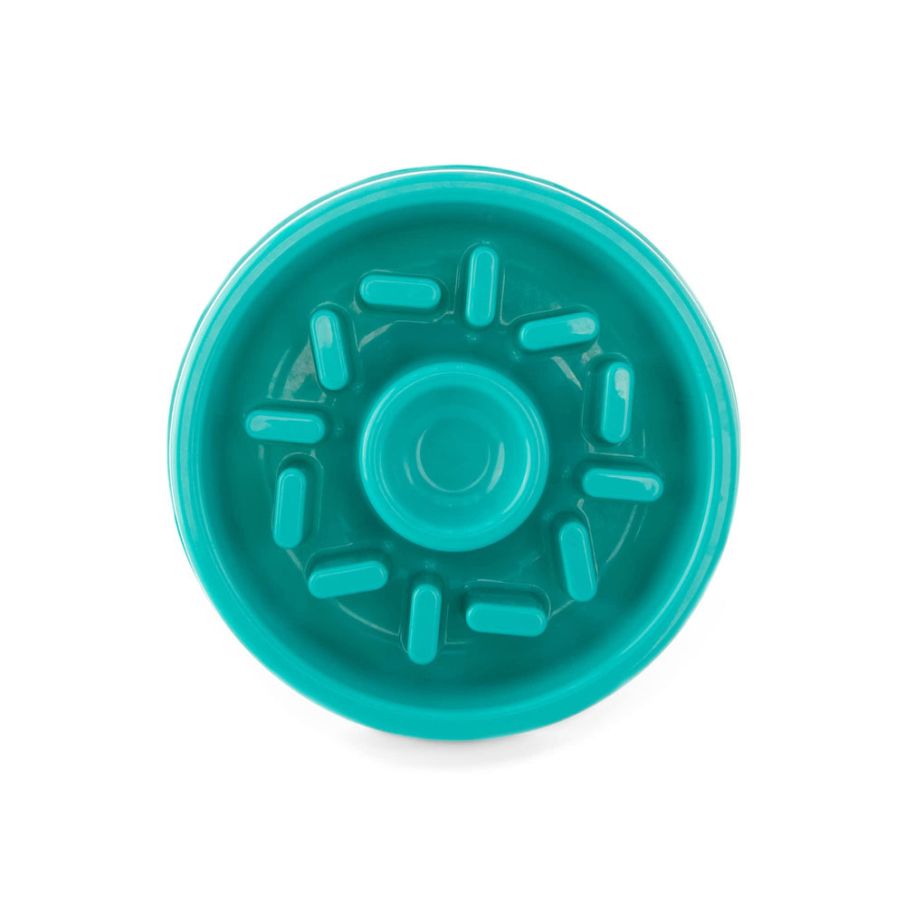 ZippyPaws Happy Bowl, vista frontal del donut, favorece comer más despacio.