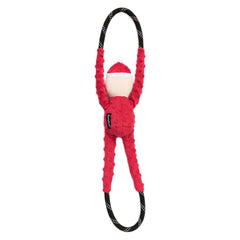 ZippyPaws RopeTugz Santa toy dog tug action for bonding