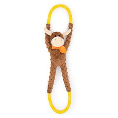 ZippyPaws RopeTugz Moose design provides durable tug play for dogs of all sizes.