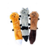 Juguete sin relleno ZippyPaws Skinny Peltz con Zorro para juego interactivo