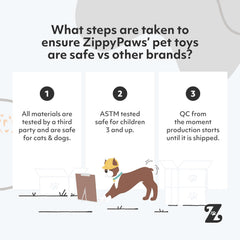 ZippyPaws Valentines Miniz Squeakie Buddies toys in use during playtime and cuddle sessions.