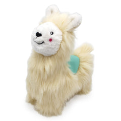 ZippyPaws Wooliez Larry the Llama front view plush toy for playful squeaks