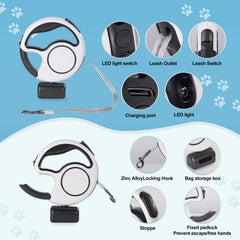 Zividodo 360-degree anti-tangle design prevents leash snags during walks