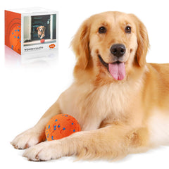 Zizimoko smart interactive dog ball front view highlighting durable design for high-energy dogs