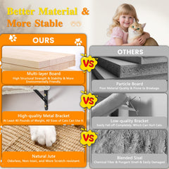 ZLAFM sturdy joints image shows up to 40lbs support for large cats.