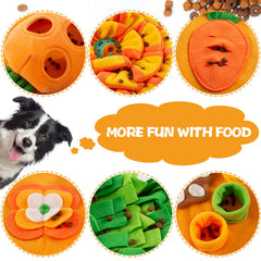 ZMUBB dog snuffle mat carrot-pattern design sparks curiosity during enrichment play