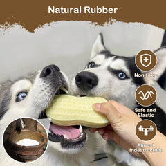 ZNOKA durable, eco-friendly rubber toy withstands chewing.