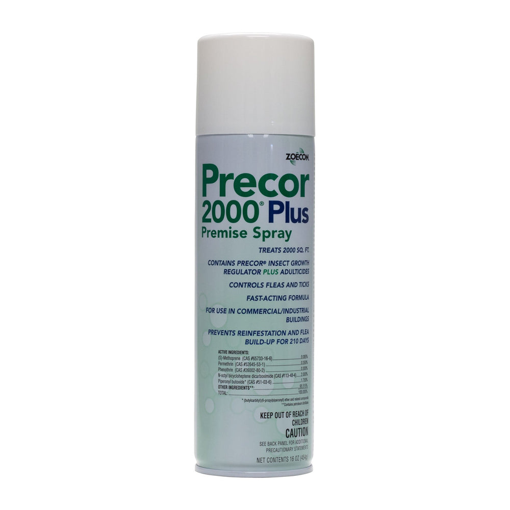 ZOECON Precor 2000 Plus Premise Spray can for indoor flea control in homes.