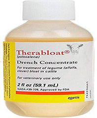Zoetis Therabloat 2oz bottle ready for natural digestive comfort support for horses