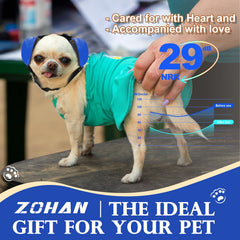 ZOHAN dog-ear-muffs blue-s with adjustable strap offers secure fit for active dogs