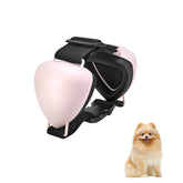 ZOHAN dog ear muffs pink closeup showcase comfortable fit and noise protection.