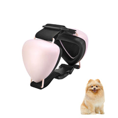 ZOHAN dog ear muffs pink closeup showcase comfortable fit and noise protection.