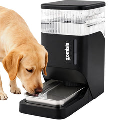 ZOMISIA automatic dog water dispenser 8L tank for indoor and outdoor hydration.