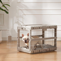 ZOMISIA dog crate wheels enable smooth movement around home and car.