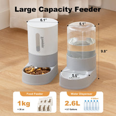 ZOMISIA gravity cat feeder food bowl stainless steel offers durable, pet-safe serving.
