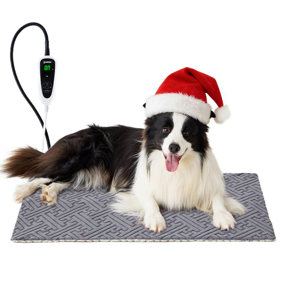ZOMISIA large dog heating pad showing 32x20 inch size for warming large dogs