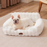 ZOMISIA Small Dog Sofa egg-crate-foam provides supportive head and neck comfort.