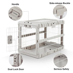 ZOMISIA squeeze-latch lock door for quick, secure closure.