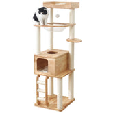 Zonoria Zephyria 65-inch cat tree promotes indoor vertical play and climbing.