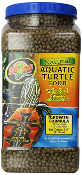 Zoo Med Aquatic Turtle Food Growth Formula 54 oz bag for convenient stocking.