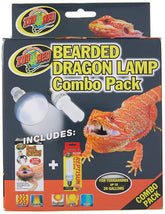 Zoo Med Bearded Dragon Lamp Pack provides two bulbs for reliable basking heat.