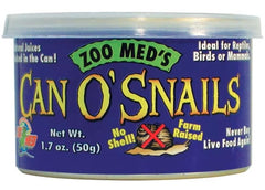Zoo Med Can O' Snails can contents tailored for skinks, turtles, and small reptiles.