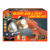 Zoo Med Desert UVB kit mini combo deep dome for precise basking in small terrariums