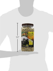 Zoo Med Natural Grassland Tortoise Food serving dish ready to serve.