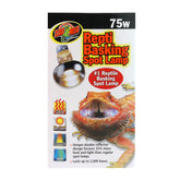 Zoo Med Repti Basking Spot Lamp 75W glow illustrating daytime heat for active reptiles