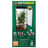 Zoo Med ReptiBreeze open air screen cage front view aids easy feeding and cleaning