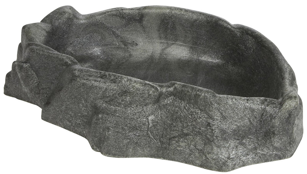 Zoo Med Reptile Rock Water Dish X-Large provides safe hydration with a natural rock aesthetic.
