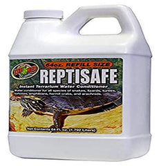 Zoo Med ReptiSafe water conditioner 64oz bottle for safe reptile hydration and water maintenance