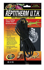 Zoo Med ReptiTherm delivers even heat distribution beneath the tank for reptile comfort.