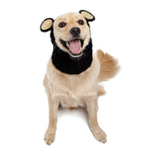 Zoo Snoods Black Bear Costume closeup knit showing soft warmth for winter walks