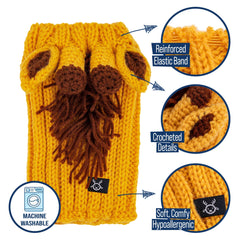 Zoo Snoods large-size-fit demonstrated on a big-breed silhouette