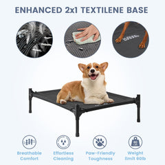 Zooba weatherproof dog house fabric highlights durable, weather-resistant shelter for year-round use.