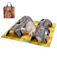 ZOOGUD cat play mat setup shows spacious indoor fun for multi-cat play