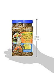 Zoo Med Aquatic Turtle Food Growth Formula packaging 30 oz for USA-made quality.