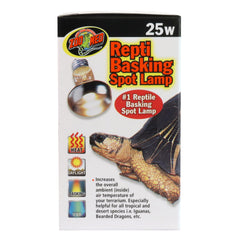 Zoo Med Reptile Basking Spot Lamp 25W iguana-basking supports UVA exposure for natural activity.