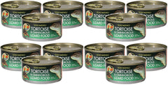 Zoo Med Land Tortoise & Omnivorous Food can, 6 oz, 12-pack promotes hydration and dietary variety.